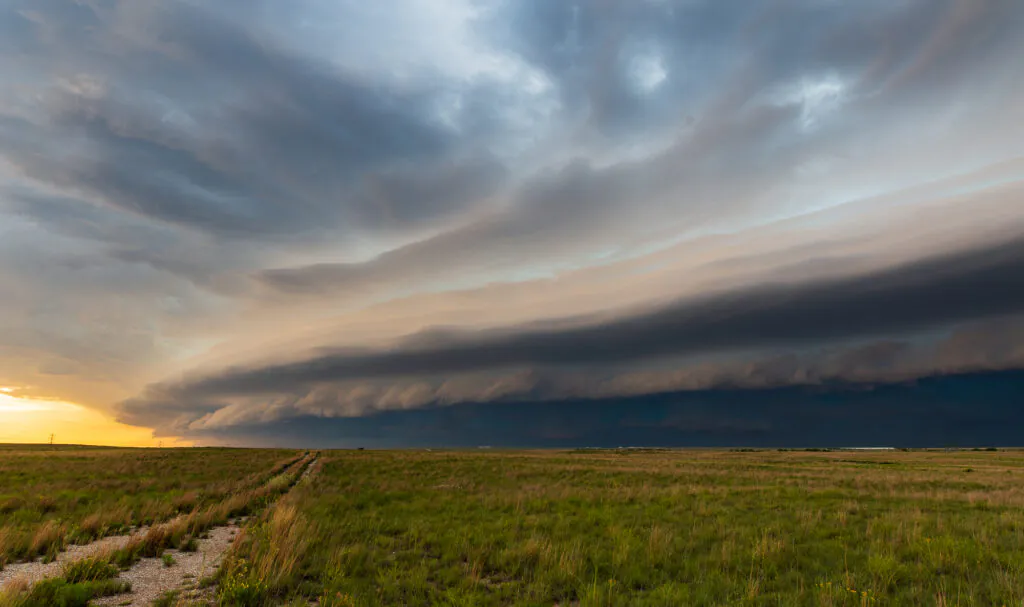 Shelf Cloud south of Laverne, Oklahoma