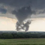 Multivortex Stage with violent vortices spinning around near the ground