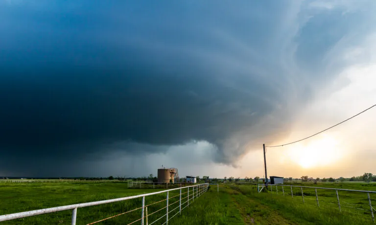 A structured supercell from 48th street NW in Norman Oklahoma on May 11, 2023