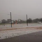 Hailstorm in Paducah Texas