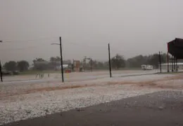 Hailstorm in Paducah Texas